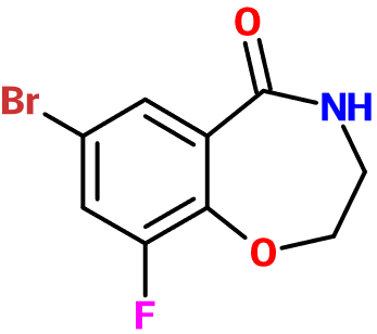 (image for) MC004218 7-Bromo-9-fluoro-3,4-dihydro-1,4-benzoxazepin-5(2H)-one